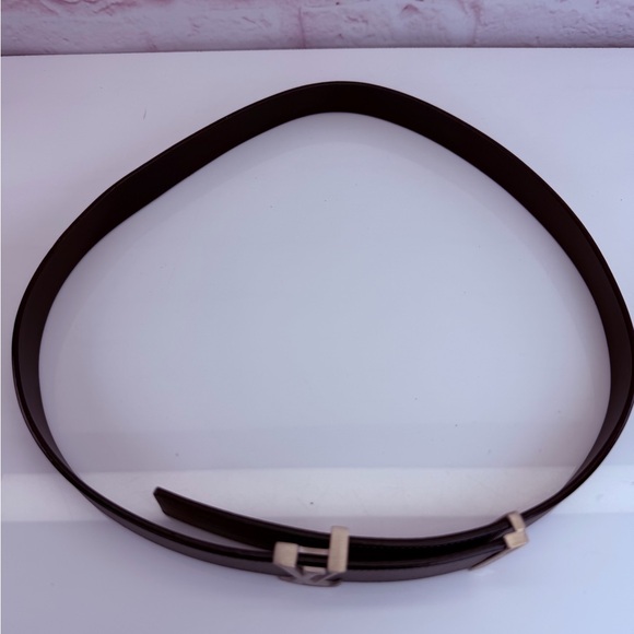 Louis Vuitton Initiales 20mm Metallic Gunmetal Belt 75/30 - Picture 5 of 13